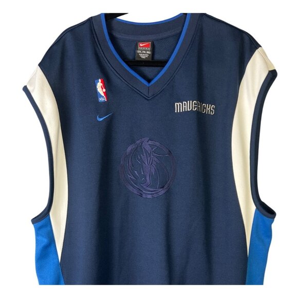 Nike Team Mavericks XXL Basketball Jersey Navy Blue - Picture 2 of 6